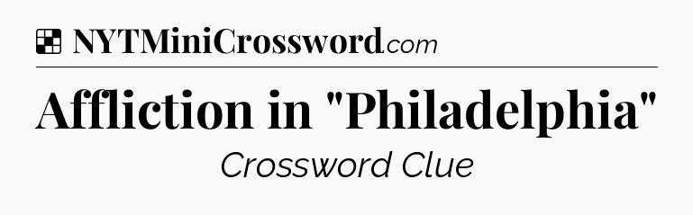 Solution: Affliction in 