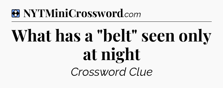 Solution: What has a 