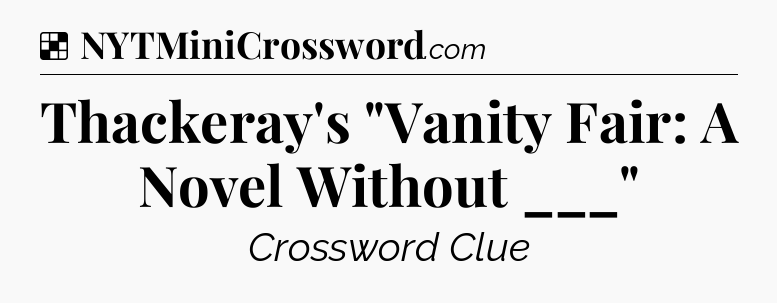 Solution: Thackeray's 
