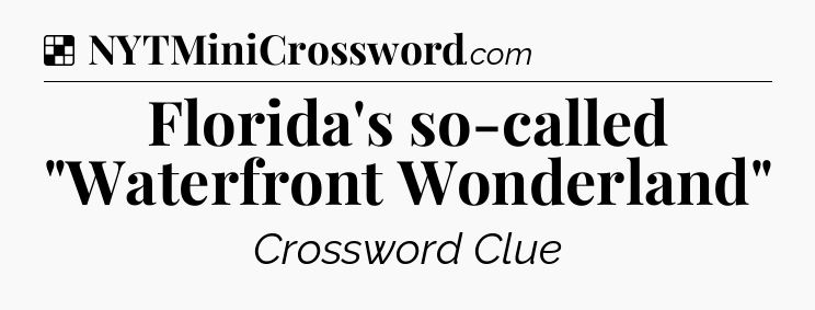 Solution: Florida's so-called 