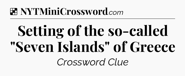 Solution: Setting of the so-called 