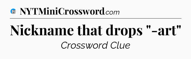 Nickname that drops 