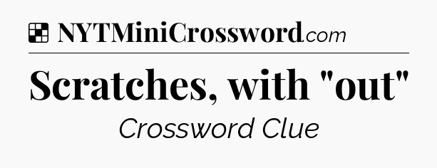 Solution: Scratches, with 
