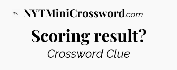 Scoring result - WSJ Crossword
