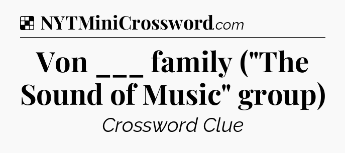 Solution: Von ___ family (