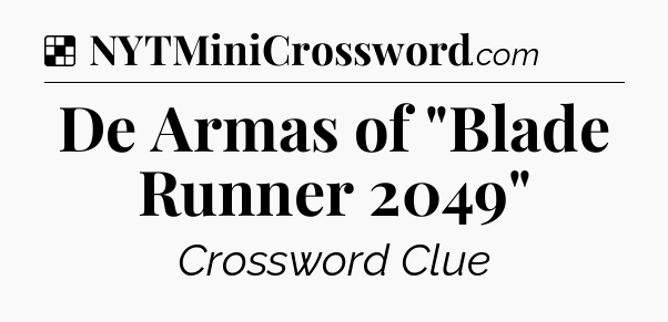 Solution: De Armas of 