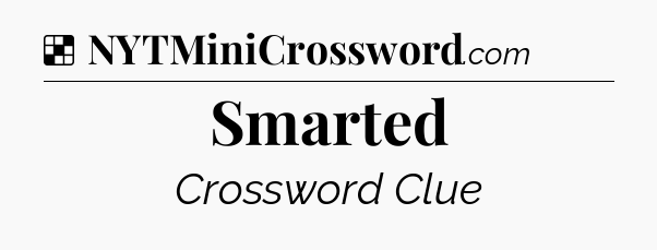 Solution: Smarted - NYT Crossword