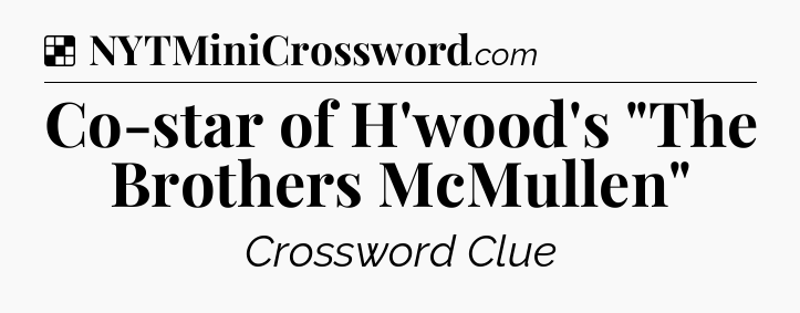 Solution: Co-star of H'wood's 