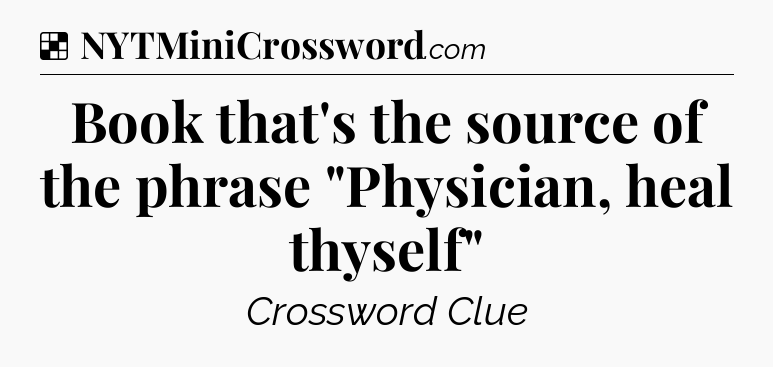 Solution: Book that's the source of the phrase 