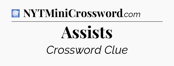 Assists Puzzle Page Crossword Clue