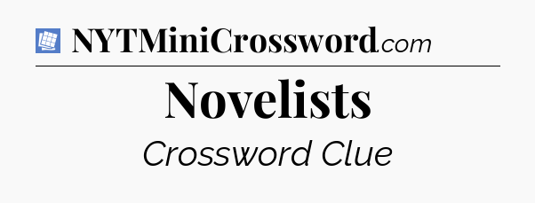 Novelists Puzzle Page Crossword Clue