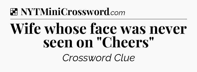 Solution: Wife whose face was never seen on 