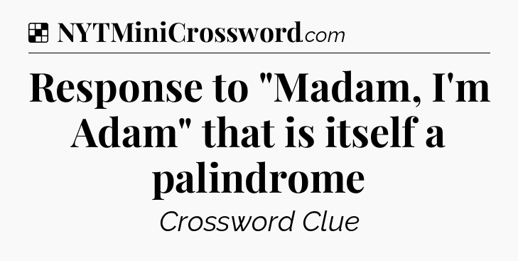 Solution: Response to 