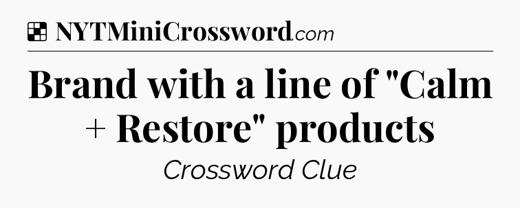 Solution: Brand with a line of 