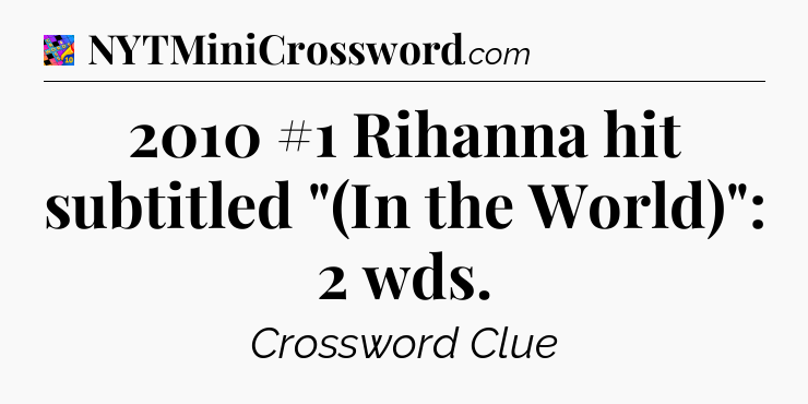 2010 #1 Rihanna hit subtitled 