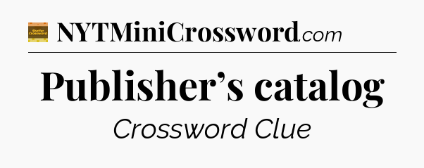 Publisher’s catalog - Eugene Sheffer Crossword