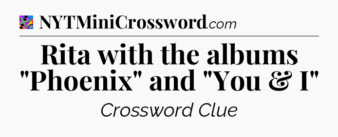 Rita with the albums 