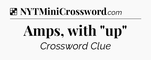Solution: Amps, with 