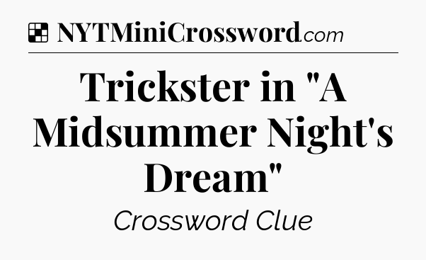 Solution: Trickster in 