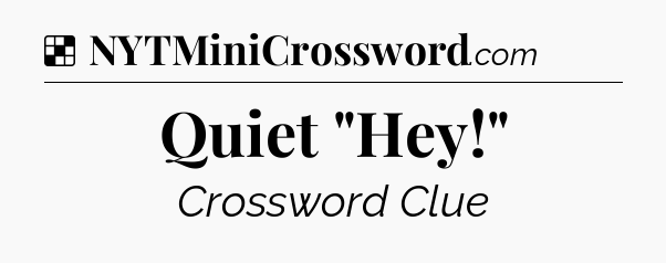 Solution: Quiet 