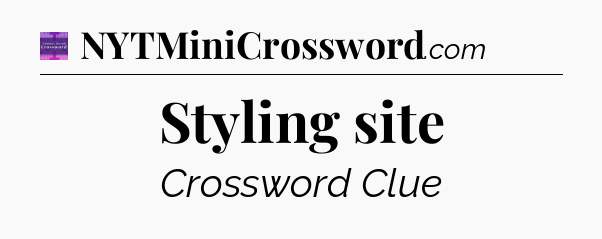 Styling site - Thomas Joseph Crossword