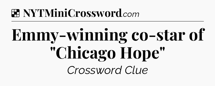 Solution: Emmy-winning co-star of 