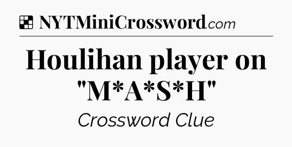 Solution: Houlihan player on 