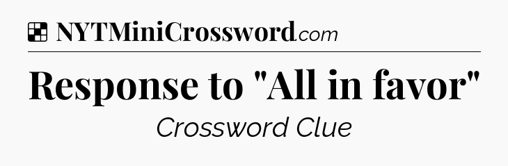 Solution: Response to 