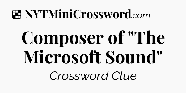 Solution: Composer of 
