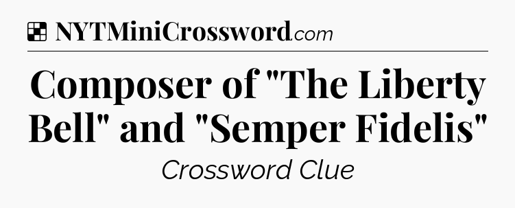 Solution: Composer of 