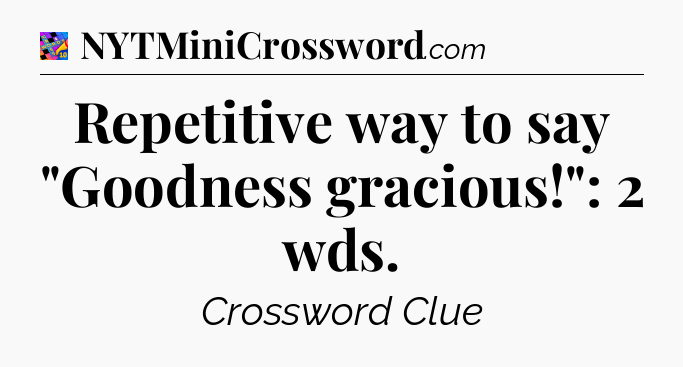 Repetitive way to say 