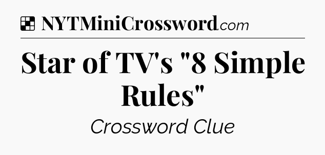 Solution: Star of TV's 