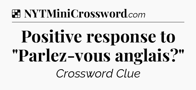 Solution: Positive response to 