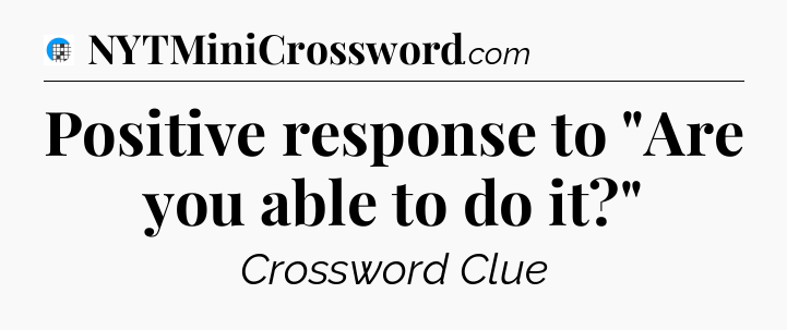 Positive response to 