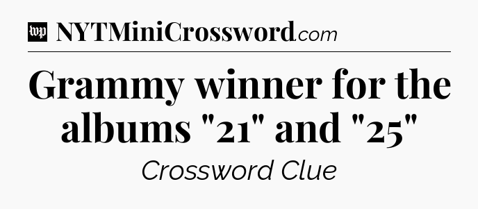 Grammy winner for the albums 