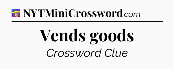 Vends goods Codycross