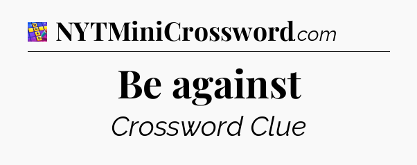 Be against Codycross