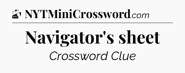 Navigator's sheet - Daily Themed Classic Crossword