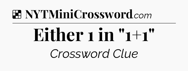 Solution: Either 1 in 
