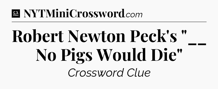 Robert Newton Peck's 