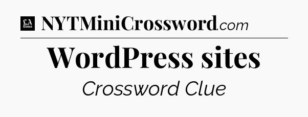 WordPress sites - LA Times Crossword