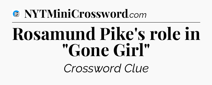 Rosamund Pike's role in 