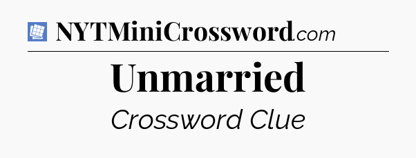 Unmarried Puzzle Page Crossword Clue