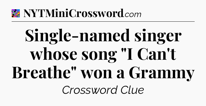 Single-named singer whose song 