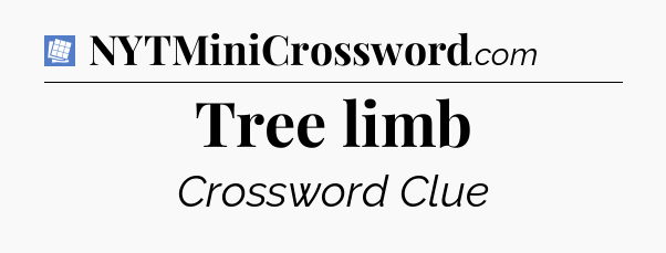 Tree limb Puzzle Page Crossword Clue