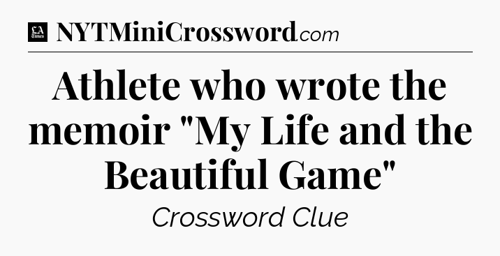 Athlete who wrote the memoir 