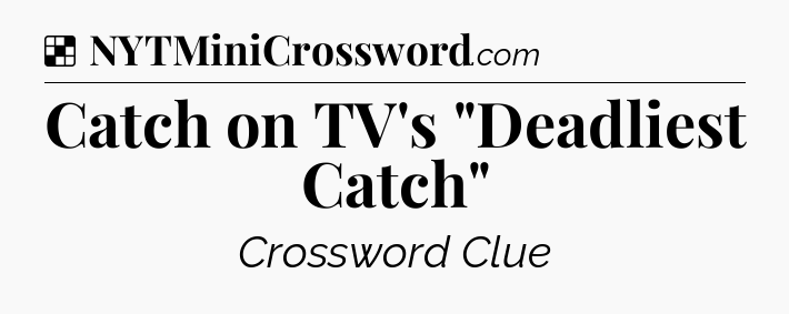 Solution: Catch on TV's 