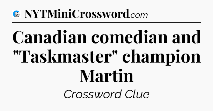 Canadian comedian and 