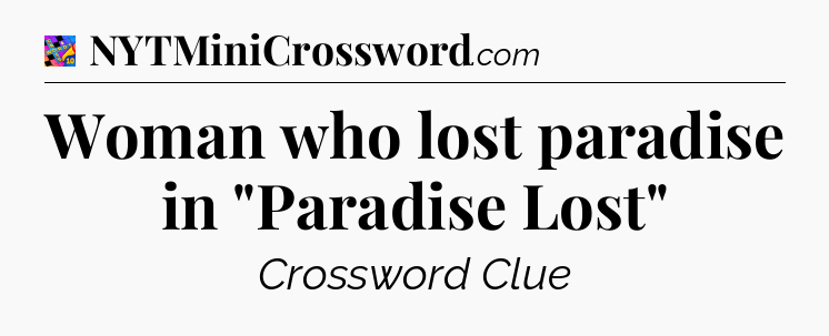 Woman who lost paradise in 