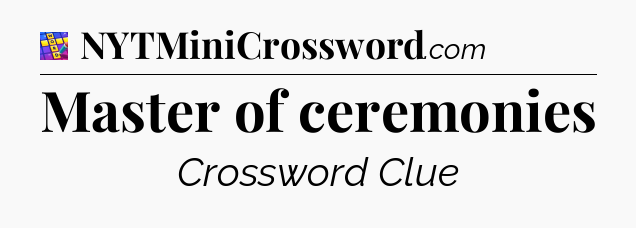 Master of ceremonies Codycross